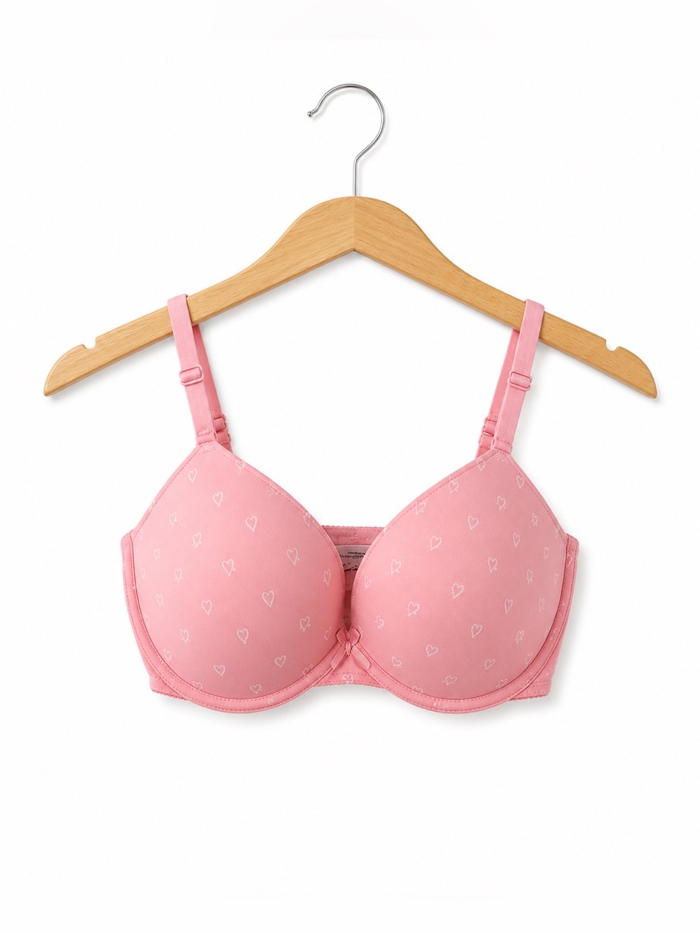 PINK Victoria's Secret Pink Heart Print Everywhere Super Push-up 34DD